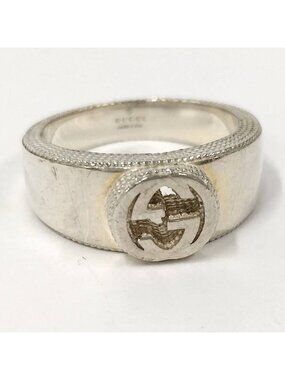 Gucci Interlocking G Silver Ring